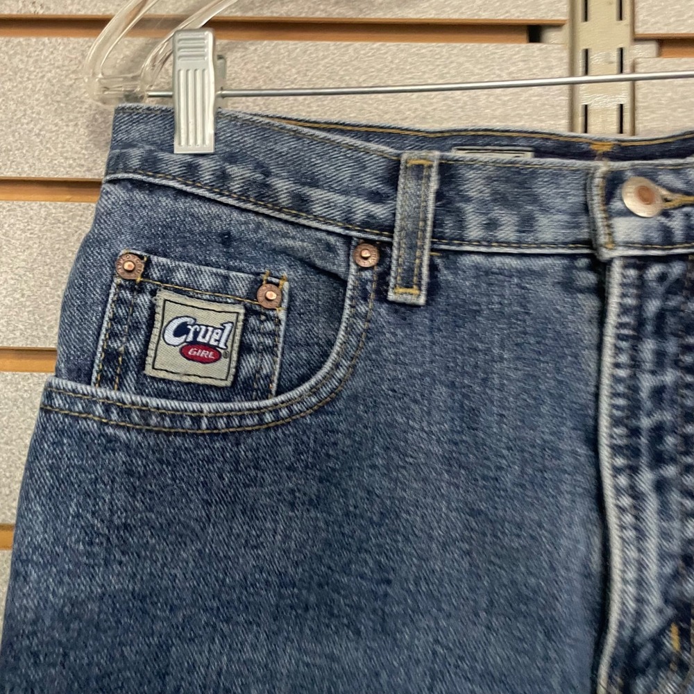 Cruel Girl Slim Fit Jeans Medium Wash Size 11 Short Denim Western Cowirl Riding - Picture 2 of 7